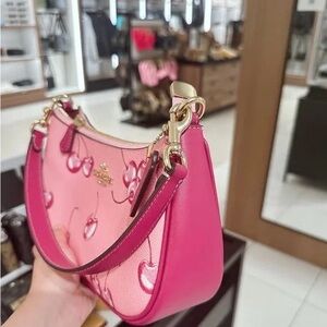 COACH Teri Shoulder Bag With Cherry Print CR290